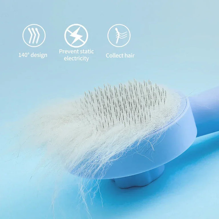 Cats Brush for Shedding Self Cleaning Slicker Grooming Massage Comb