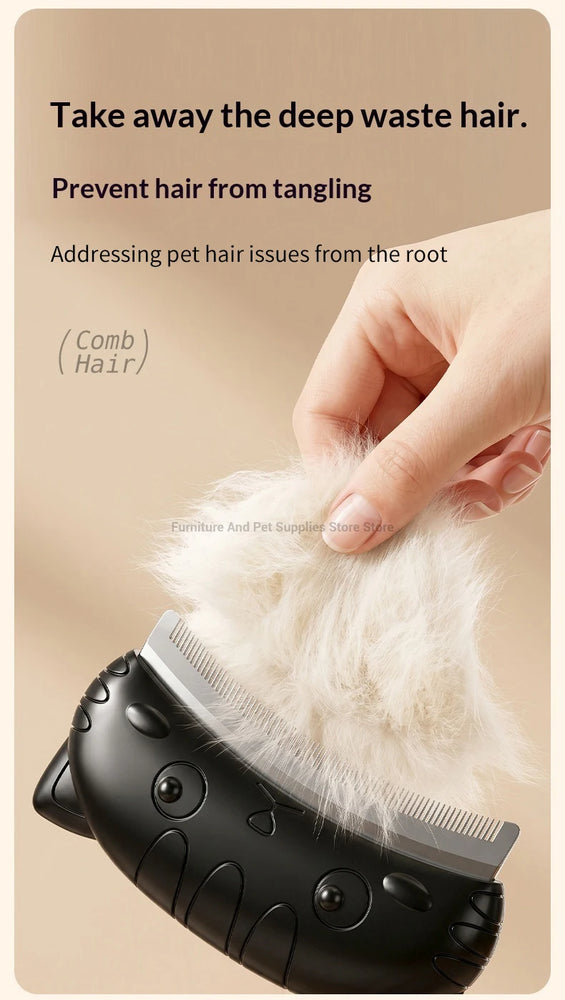 Pet Detangling Brush Short & Long Hair Hair Remover Comb Grooming Tool
