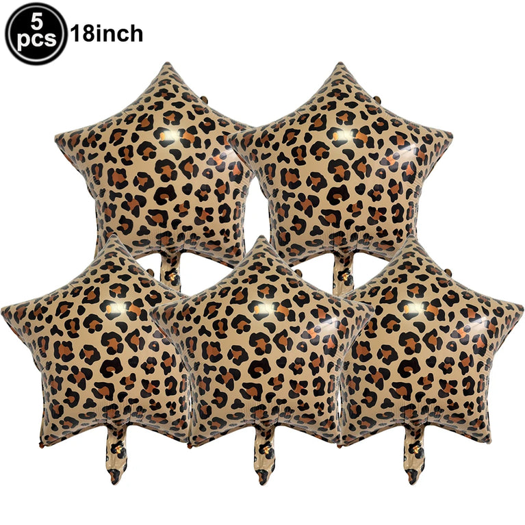 Leopard Print Birthday Party Disposable Tableware Set-Animal Theme Decor