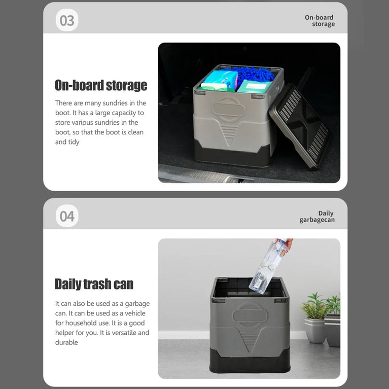 Portable Folding Outdoor Toilet | 300kg Capacity Collapsible Travel Commode & Storage Box