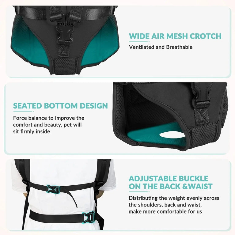 Dogs Carrier Backpack Thickened Sponge Front Dog Carrier HandsFree Dog