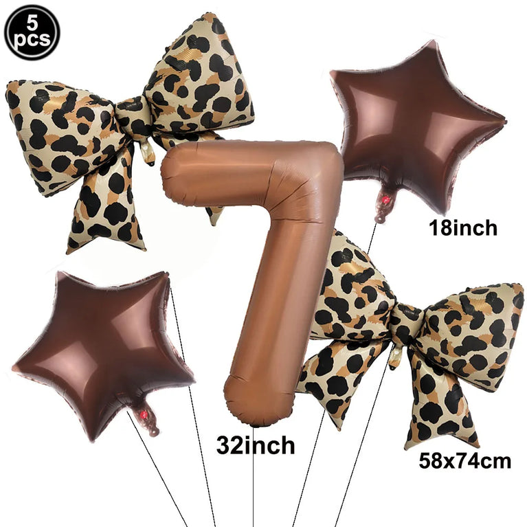 Leopard Print Birthday Party Disposable Tableware Set-Animal Theme Decor