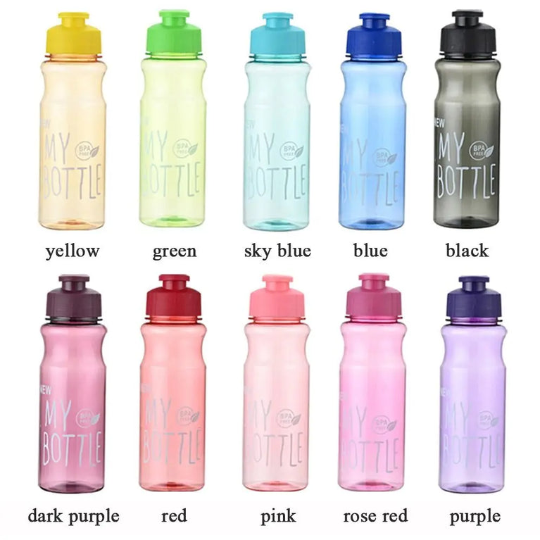 550ML Travel Sport Multi-Color Water Bottle Plastic Water Cup