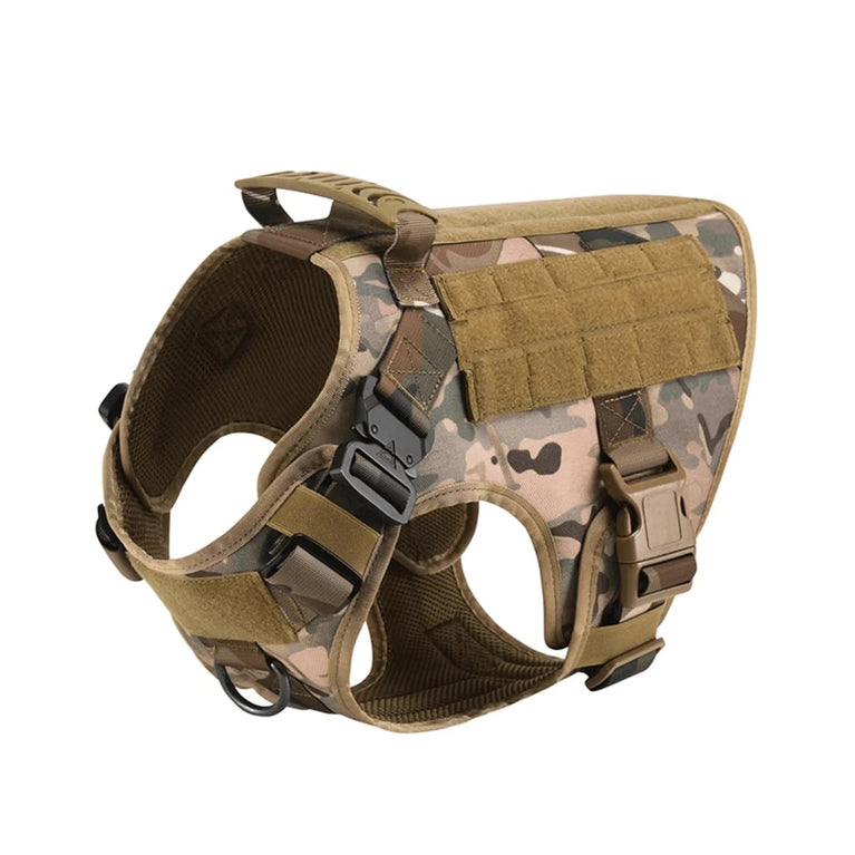 Military Tactical Dog Harness Adjustable Heavy Duty Training Vest For Large Dogs
