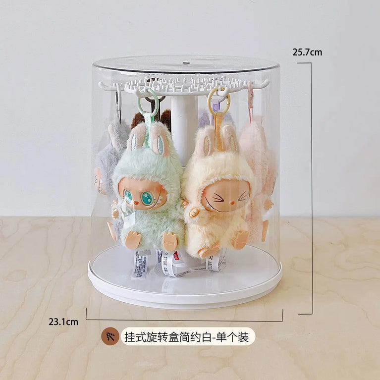 Modern Minimalist Rotating Display Case | Large Capacity Toy & Jewelry Organizer