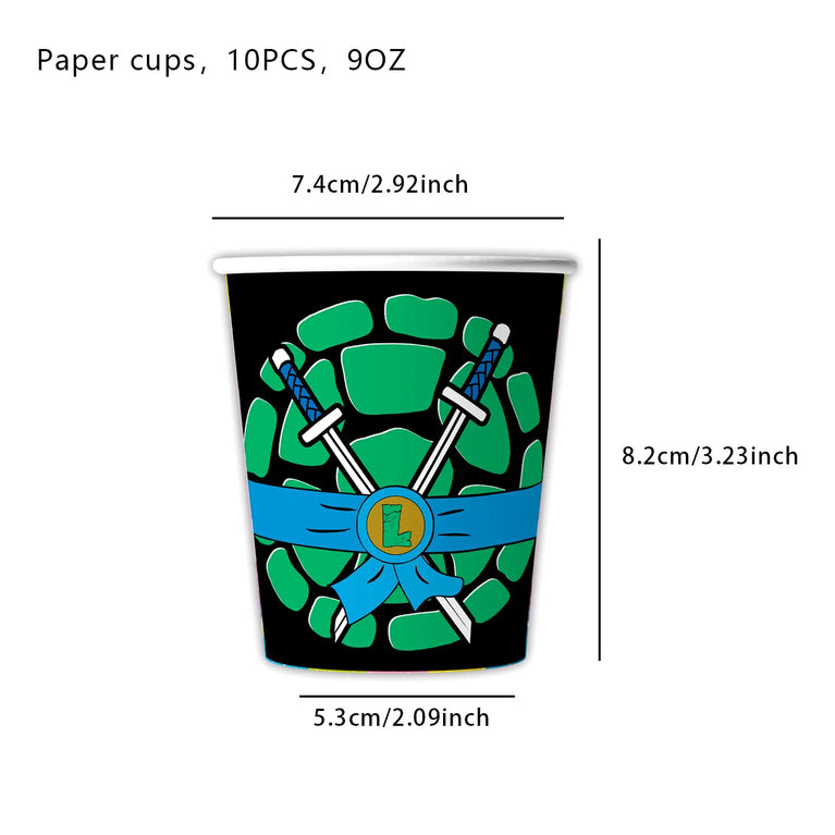 Decoration Birthday Turtlei Disposable Tableware Set Party