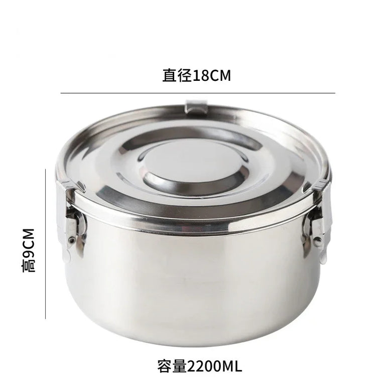 350-3000ML Microwave Stainless Steel Leakproof Bento Lunch Box Food Container