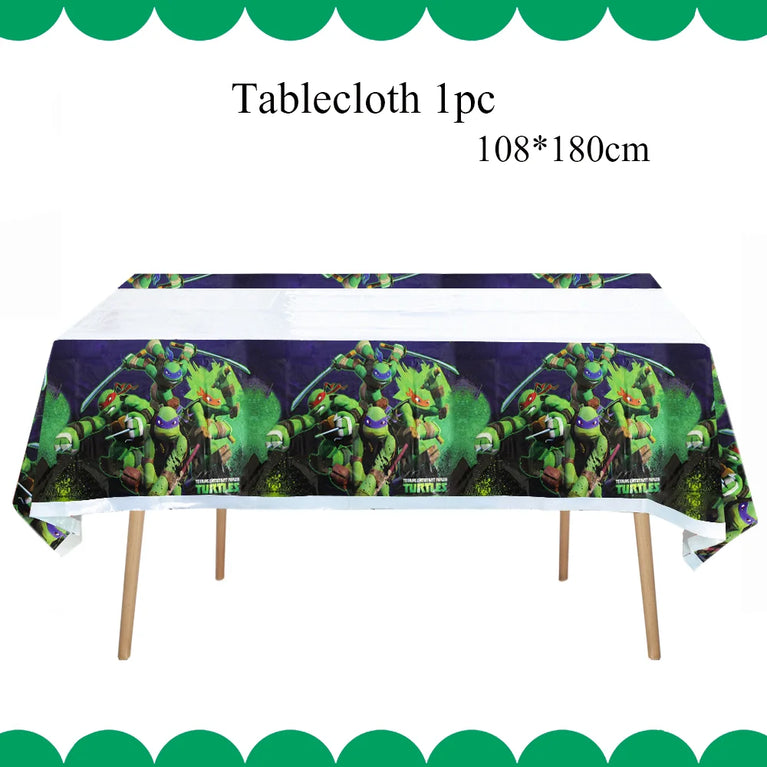 Decoration Birthday Turtlei Disposable Tableware Set Party
