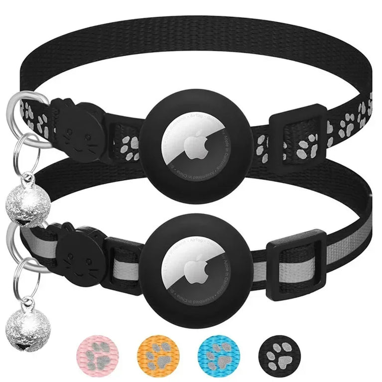 Airtag Cat Collar Breakaway Reflective Adjustable 7-12In GPS Collar