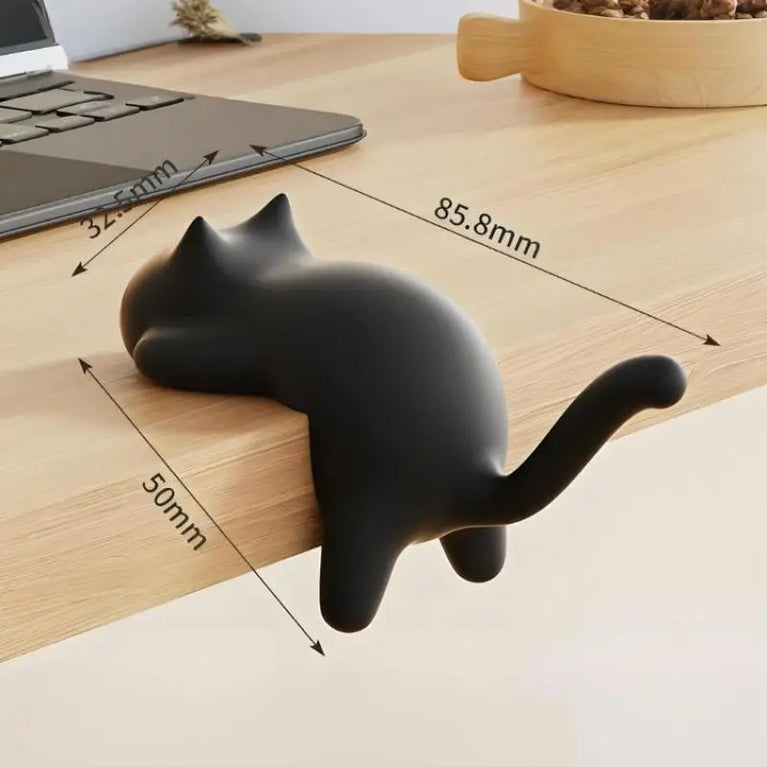 Cute Cat Bag Hook Portable Table Hanger Desk Organiser Holder Stand