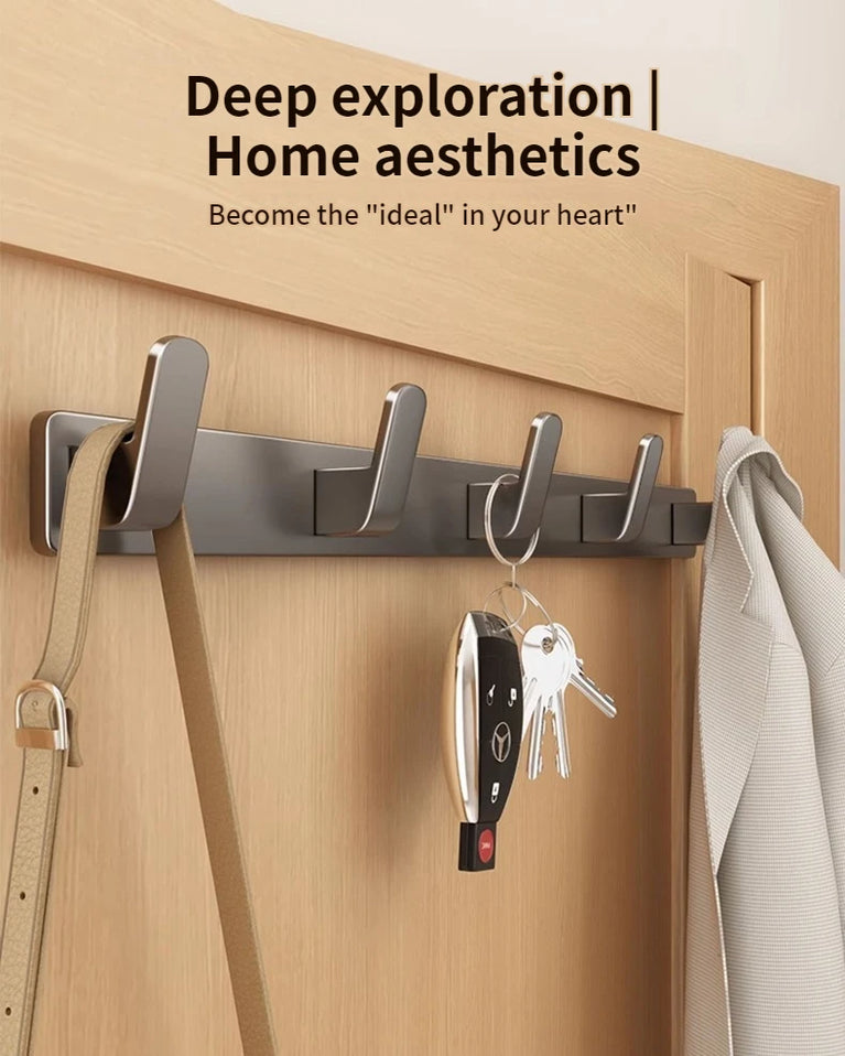 Adhesive Hooks Strong Hook Wall hanger Sticker Hanging Coat Rack Clothes Hanger Shower Robe Hook Kitchen Bathroom Towel Hooks