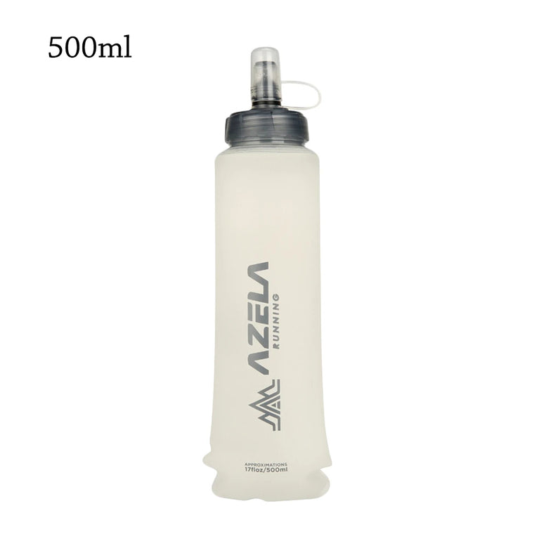 250/500ml Folding Soft Sport Water Bottle Portable Lightweight Camping Running Hydration Bag