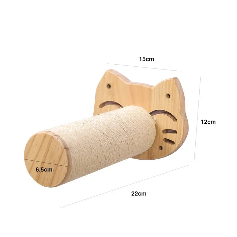 Wall-Mounted Cat Hammock & Climbing Set | Space-Saving Wood Furniture
