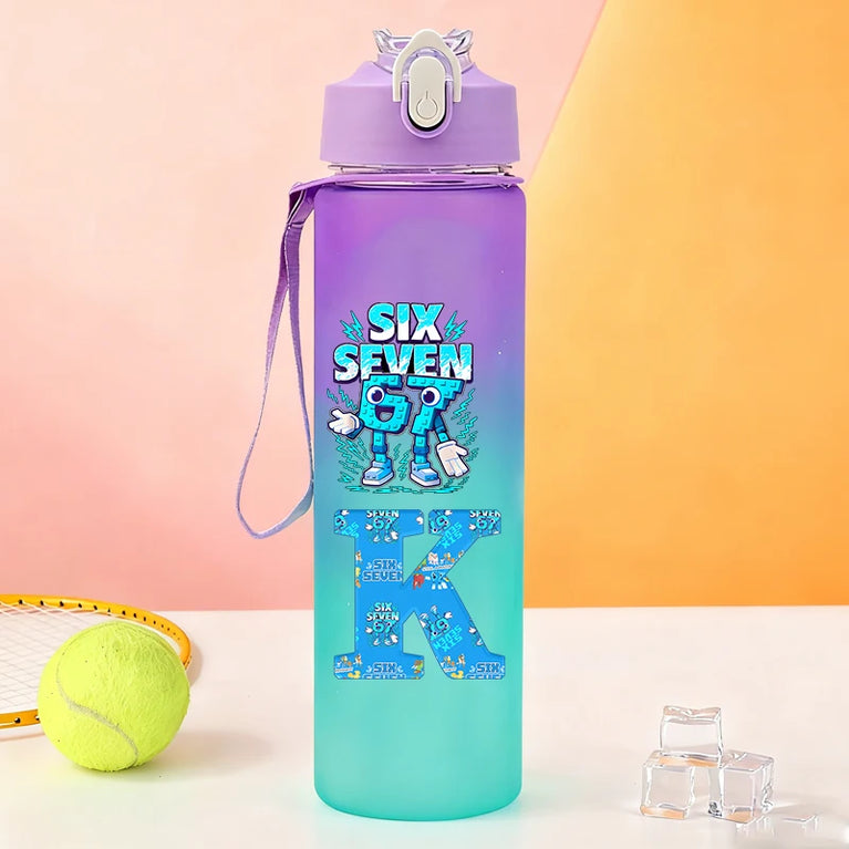 750ML Frosted Sports Waterbottle Anime Gaming Outdoor Gym Bottle
