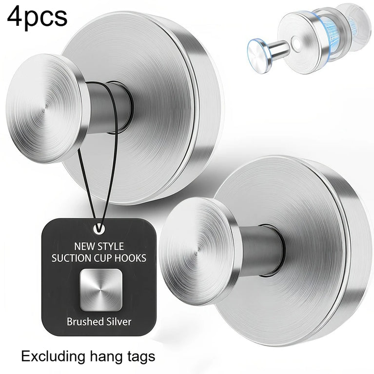 Vacuum Suction Cup Hooks Punch Free Bath Sucker Hook Wall Hook Hanger Glass Kitchen Bathroom Hooks for Towel Handbag