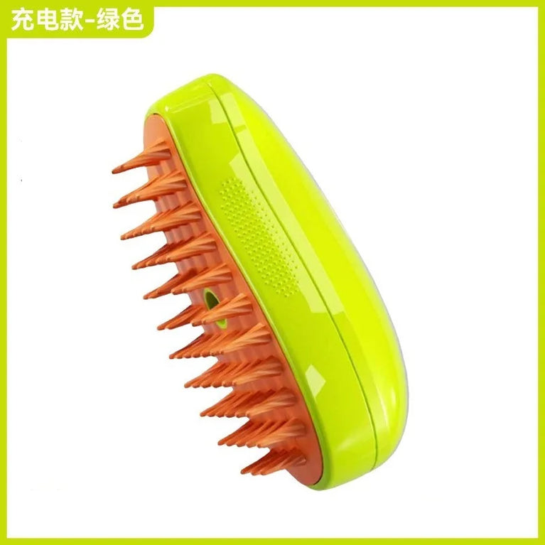 Cat Steamy Brush Electric Spray Massage Grooming Shedding 3in1 Tool