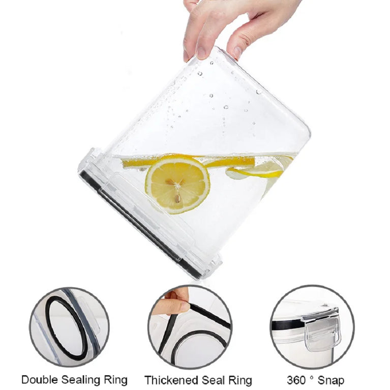 3 Sets Airtight Food Storage Containers with Lids BPA Free Meal Prep Kitchen Set