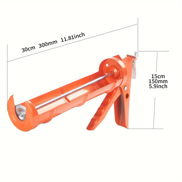 High-Thrust Caulking Gun | Professional No-Drip Silicone Applicator