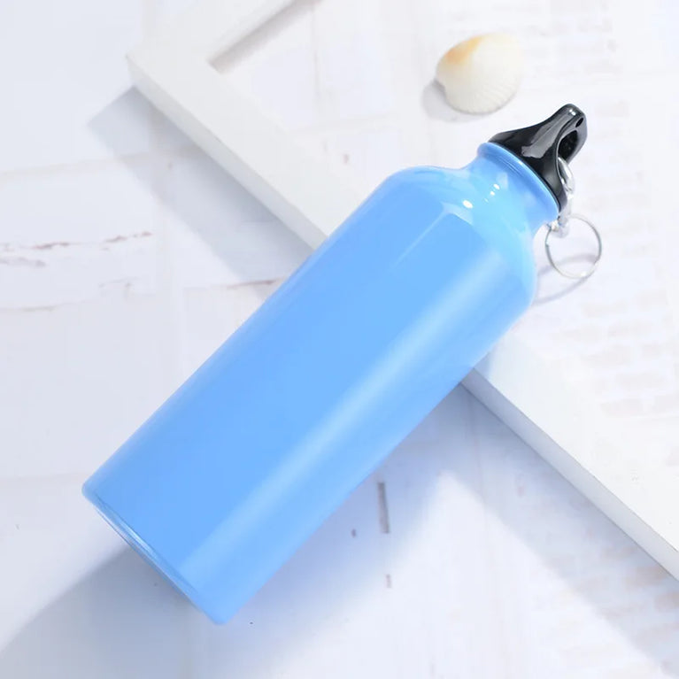 500ml Aluminum Sports Mountaineering Water Bottle Lightweight Hook Lid Outdoor Climbing Flask Kettle