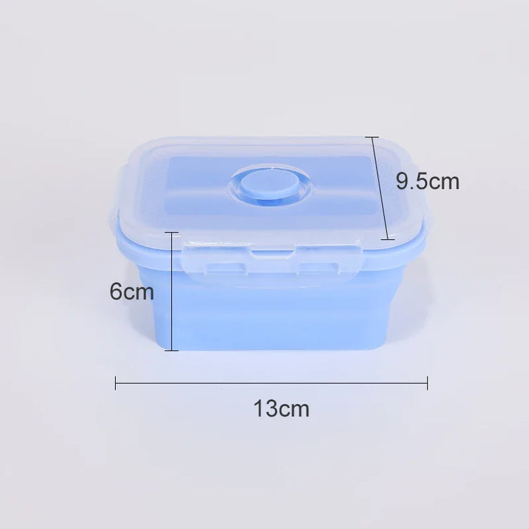 Collapsible Silicone Food Storage Containers with Lids Leakproof