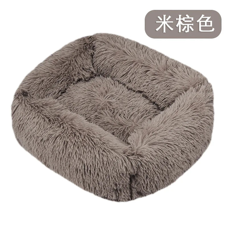 Super Soft Plush Pet Bed Dog Basket Cushion Sleeping House