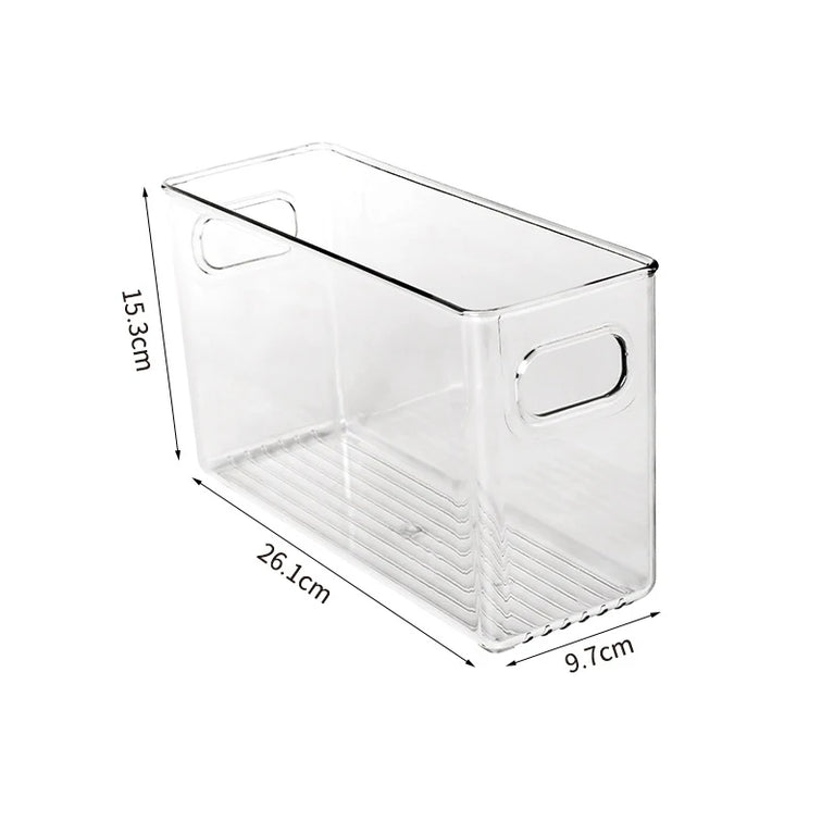 Transparent Refrigerator Storage Box Fridge Organizer Clear Plastic Container for Kitchen Storage