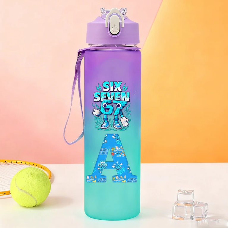 750ML Frosted Sports Waterbottle Anime Gaming Outdoor Gym Bottle