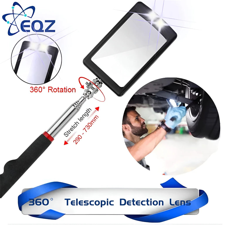Telescopic Magnetic Pick-Up Tool & Inspection Mirror | Precision Repair Utility