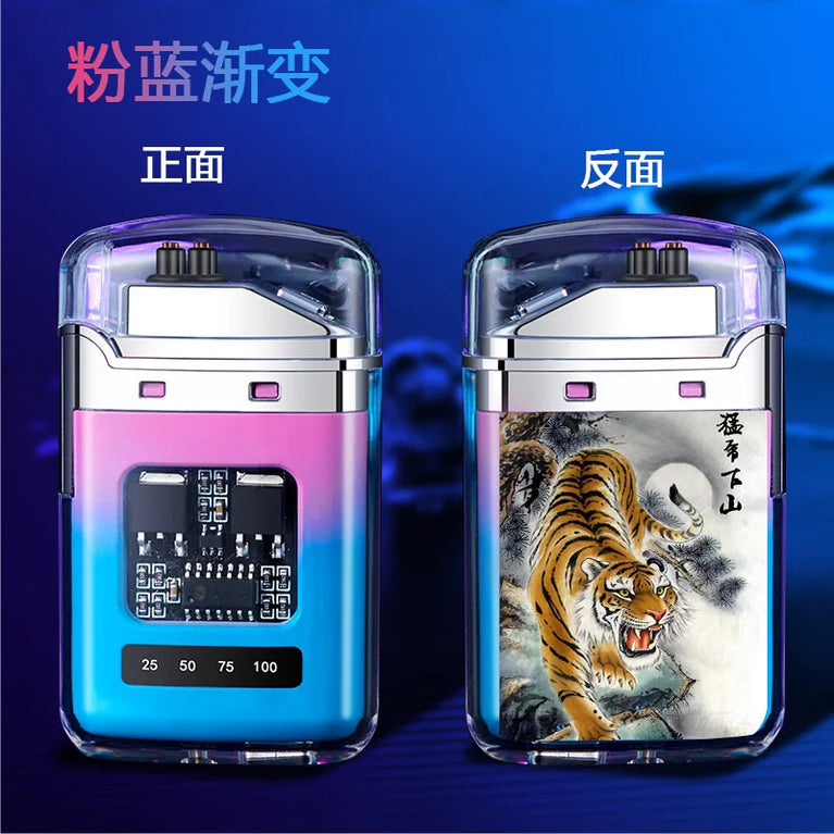 Electric Double Arc USB Plasma Lighter | Windproof Rechargeable Outdoor Tool