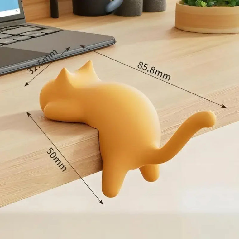 Cute Cat Bag Hook Portable Table Hanger Desk Organiser Holder Stand