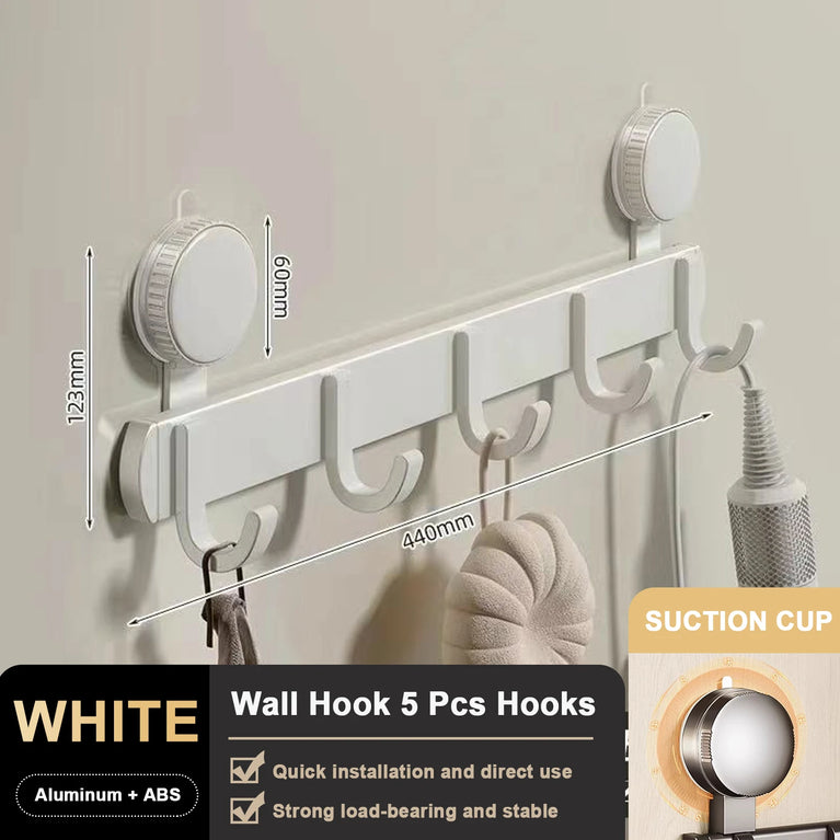 Suction Cup Bathroom Hooks Towel Hanger Nail Wall Rack Hooks Coat Clothes Holder for Bathroom Kitchen Accessories
