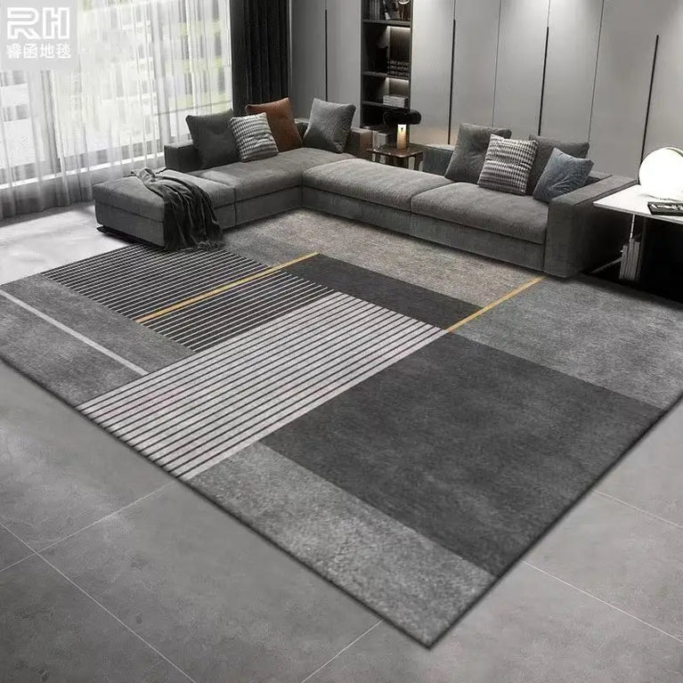 Geometric Non-Slip Washable Area Rugs for Living Room and Home