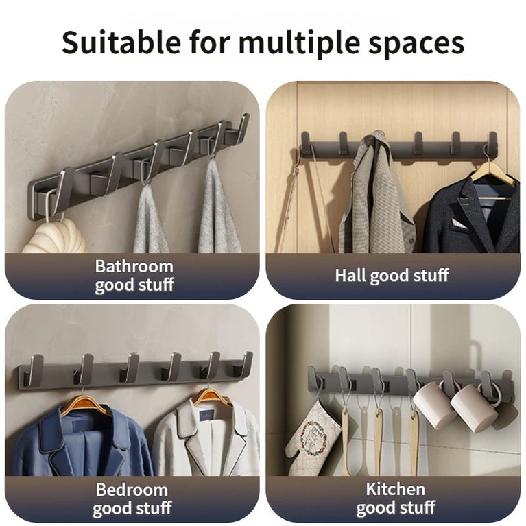 Adhesive Hooks Strong Hook Wall hanger Sticker Hanging Coat Rack Clothes Hanger Shower Robe Hook Kitchen Bathroom Towel Hooks