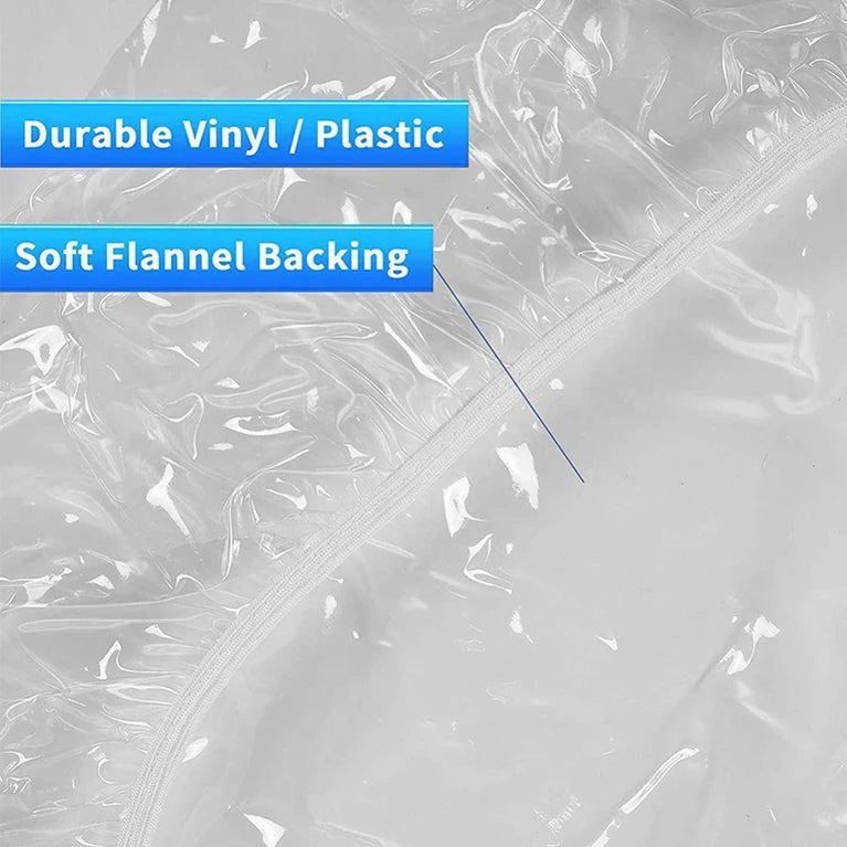 Disposable Fitted Round Tablecloths | Transparent Waterproof Protection