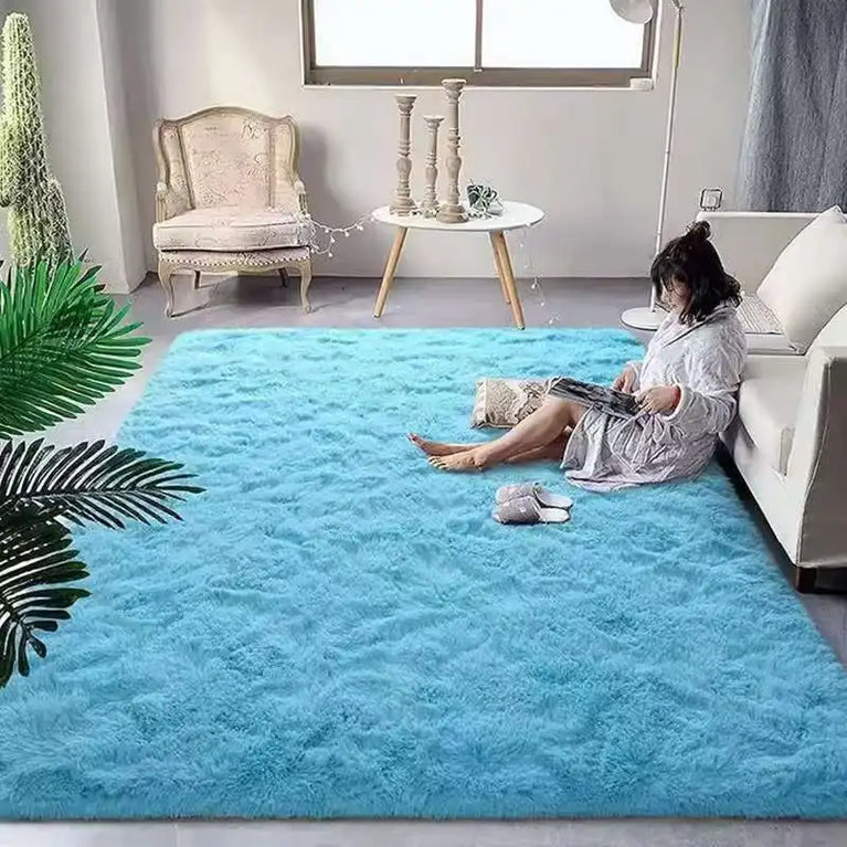 Fluffy Non-Slip Washable Area Rugs for Living Room and Bedroom