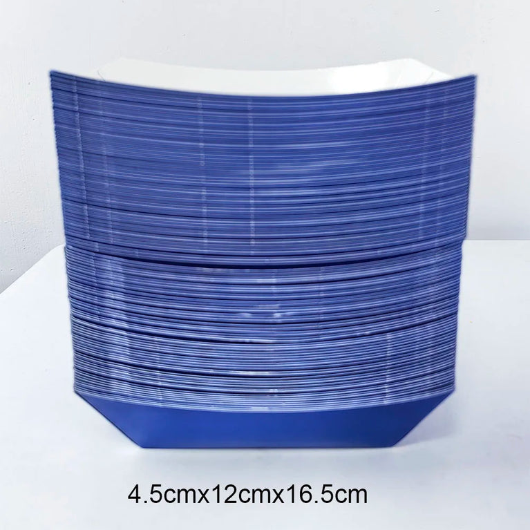 Solid Red and Dark Blue Theme Birthday Party Disposable Tableware Set