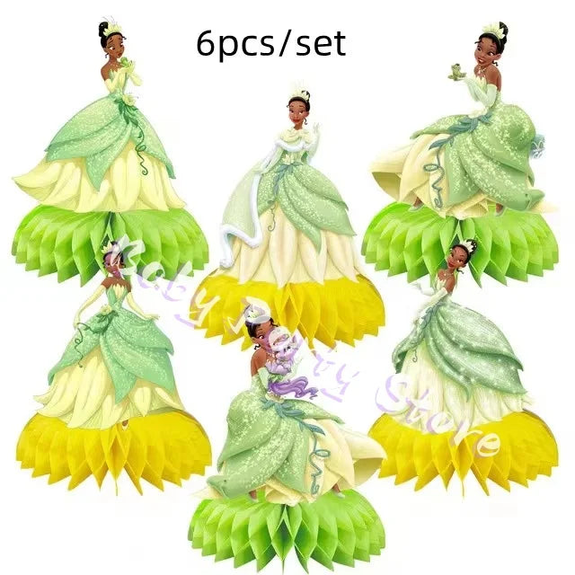 Frog Tiana Princess Party Disposable Tableware Set for Kids Birthday Decoration
