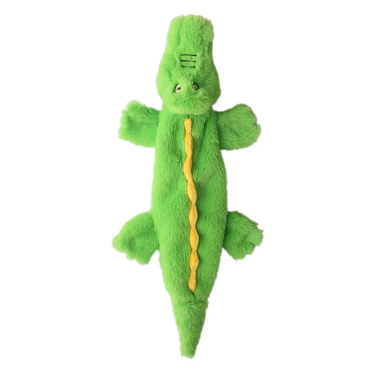 Stuffingless Squeaky Dog Toy Plush Crinkle Chew Training Toy