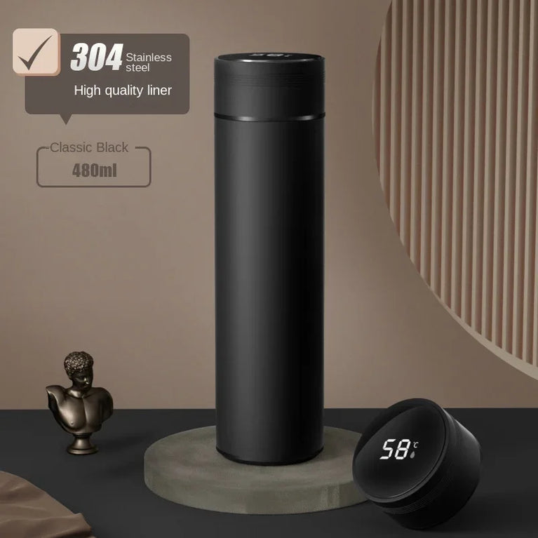 500ml Smart Stainless Steel Insulated Water Bottle with Display