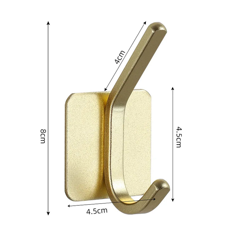 Self Adhesive Wall Hooks Towel Holder Bathroom Door Key Cloth Coat Robe Hanger Kitchen Hardware Rack Bag Hook Organizer