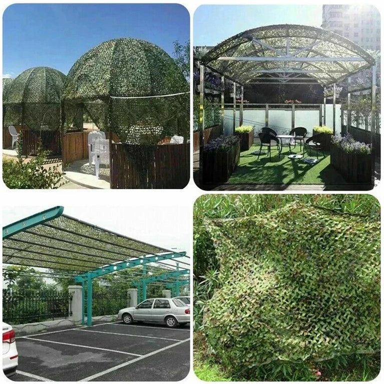 Double-Layer Camouflage Netting | Tactical Outdoor Sunshade & Privacy Cover