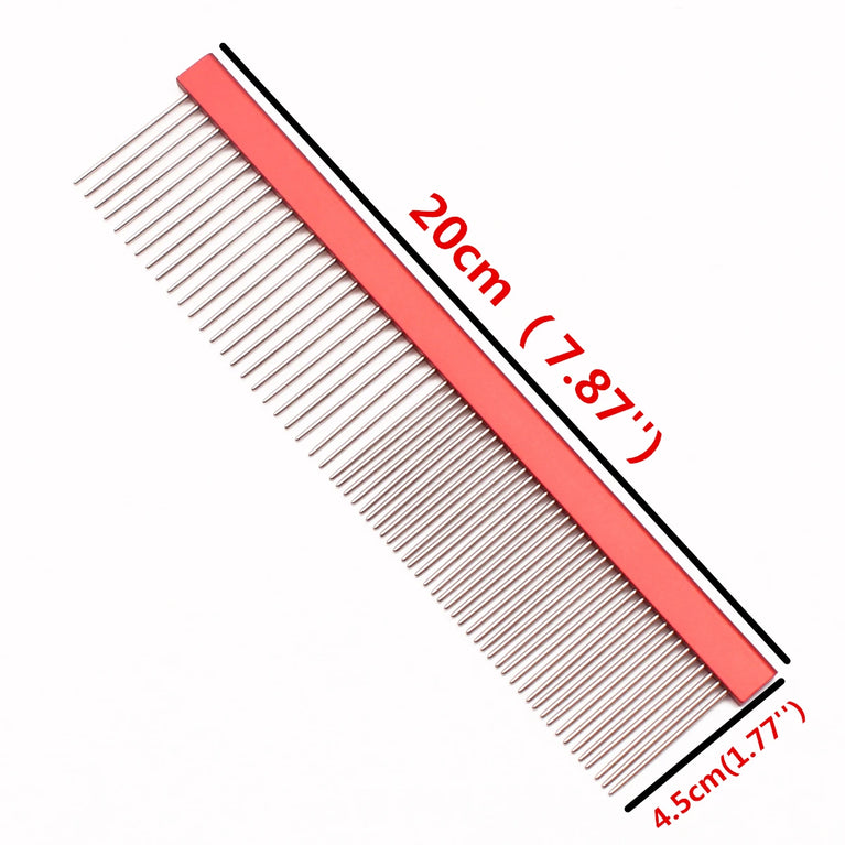 Pet Grooming Combs Aluminum Alloy Brush Professional Dog Comb