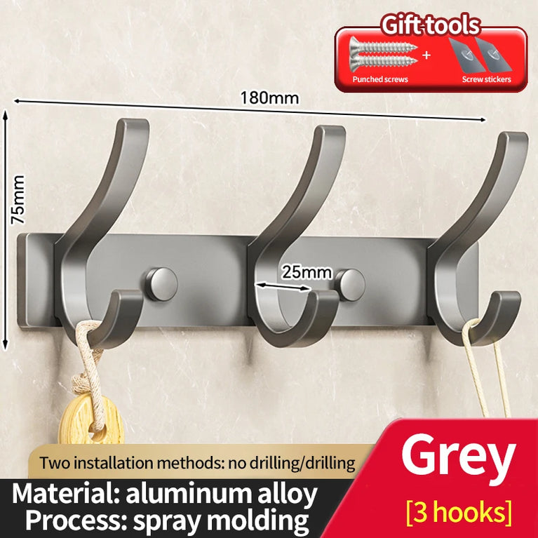 no drill Door Behind Hook Storage Wall Hanging Clothes Hanger Coat Hook Punch-free Bathroom Hanger Bedroom Organizer Storage Kit