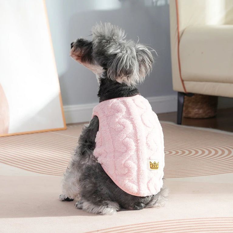 Winter Warm Dog Sweater | Cozy Fleece Puppy Jacket