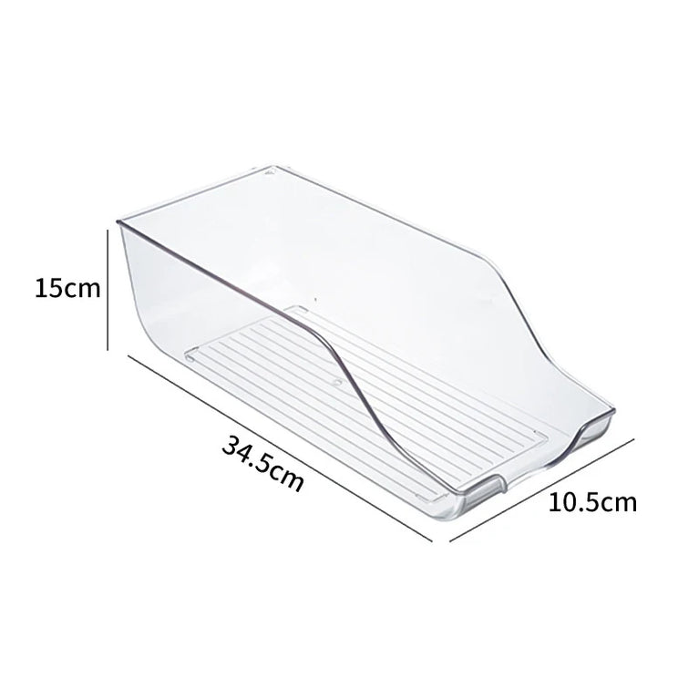 Transparent Refrigerator Storage Box Fridge Organizer Clear Plastic Container for Kitchen Storage
