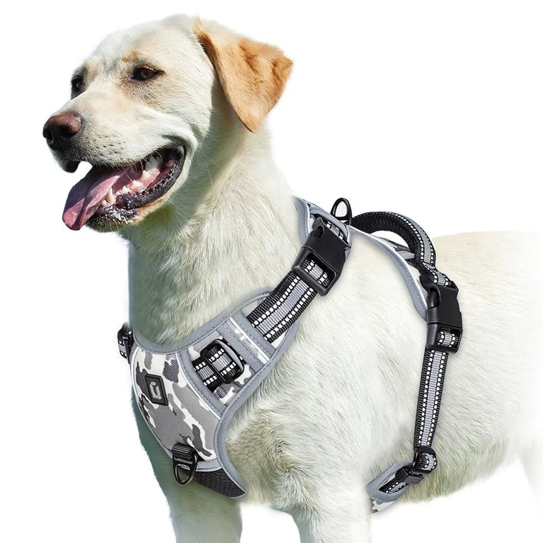 No Pull Adjustable Soft Padded Dog Harness Vest With Control Handle
