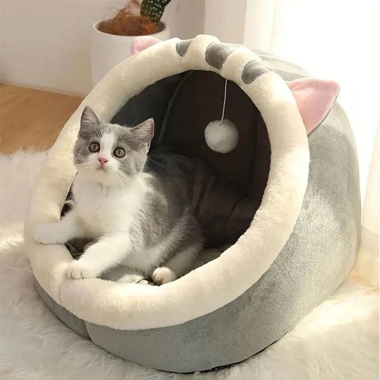 Soft Cozy Cat House Bed Tent Warm Deep Sleep Comfort Nest