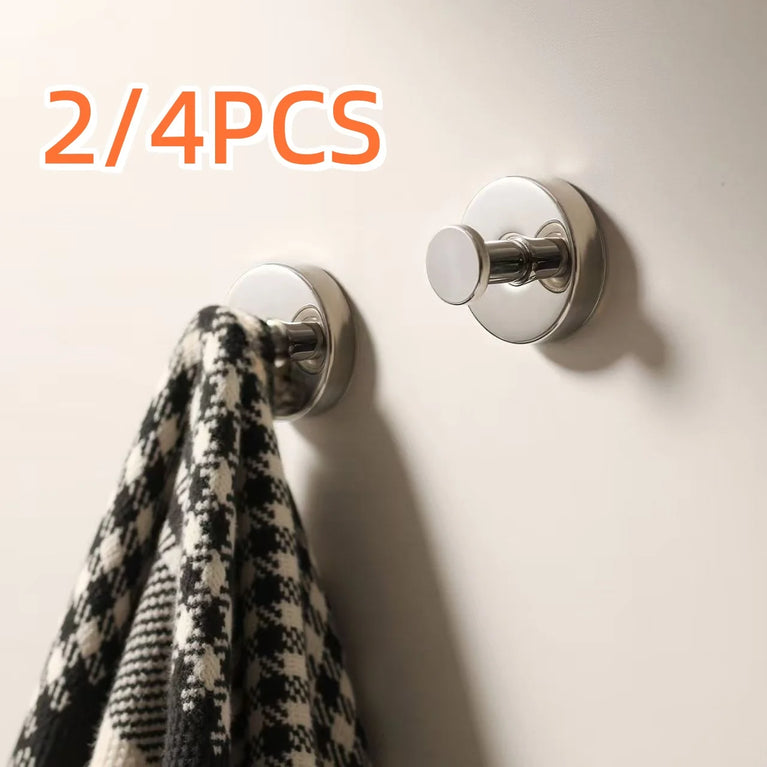 Vacuum Suction Cup Hook Punch Free Stainless Steel Wall Hanger