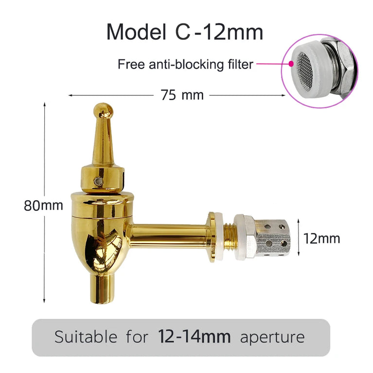 Stainless Steel Beverage Dispenser Faucet | Eco-Friendly Spigot for Wine Barrels & Juice Tanks