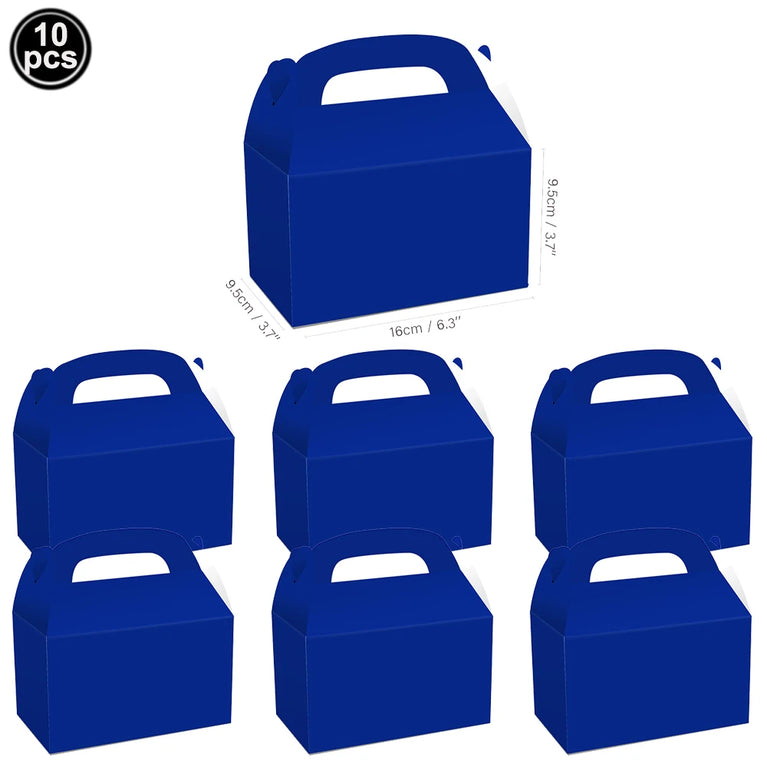 Solid Dark Blue Theme Disposable Tableware Set Party Decoration Kit